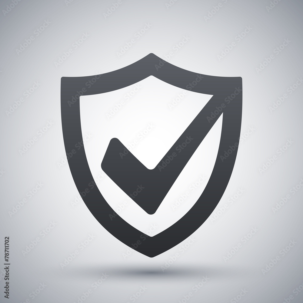 Vector security shield icon Vector security shield icon