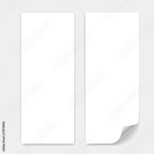 Blank trifold paper sheet vector
