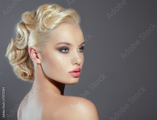 Studio Portrait of Young Woman Blonde © gromovataya