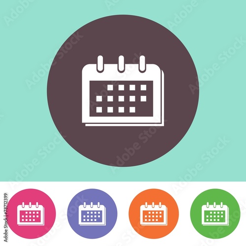 Vector calendar icon photo