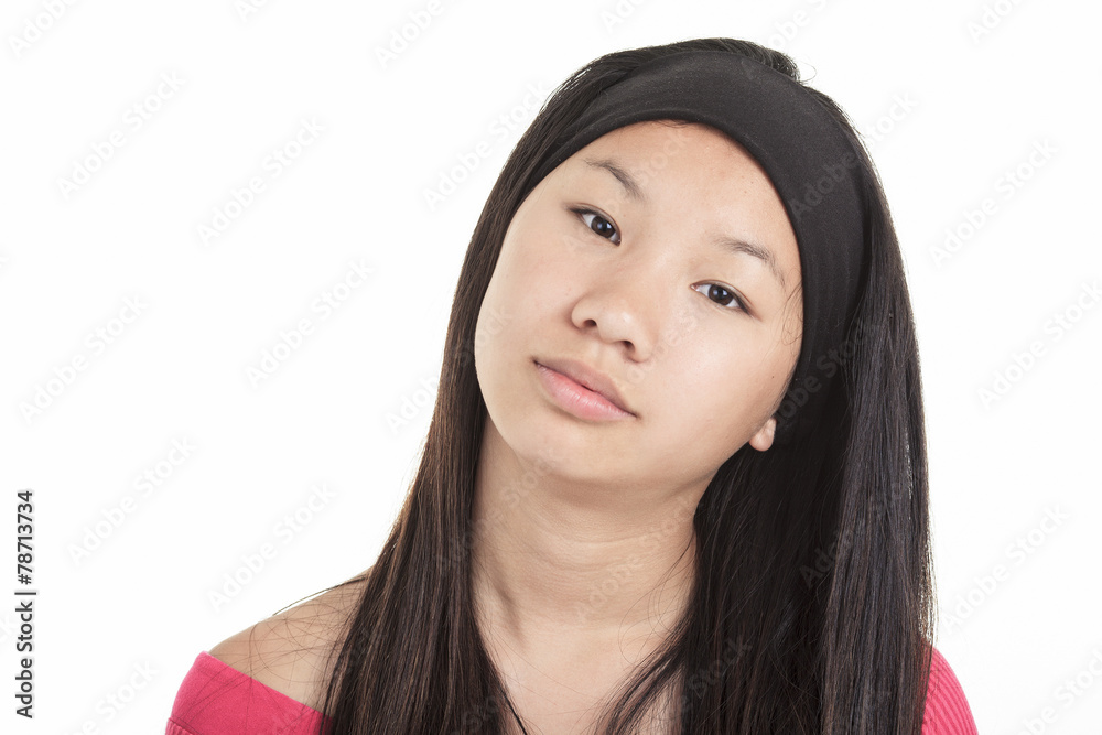 young asian girl , isolated on white background young asian girl , isolated on white background