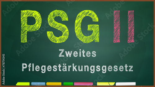 bkt61 BunteKreideTafel - Zweites Pflegestärkungsgesetz - g3272 photo