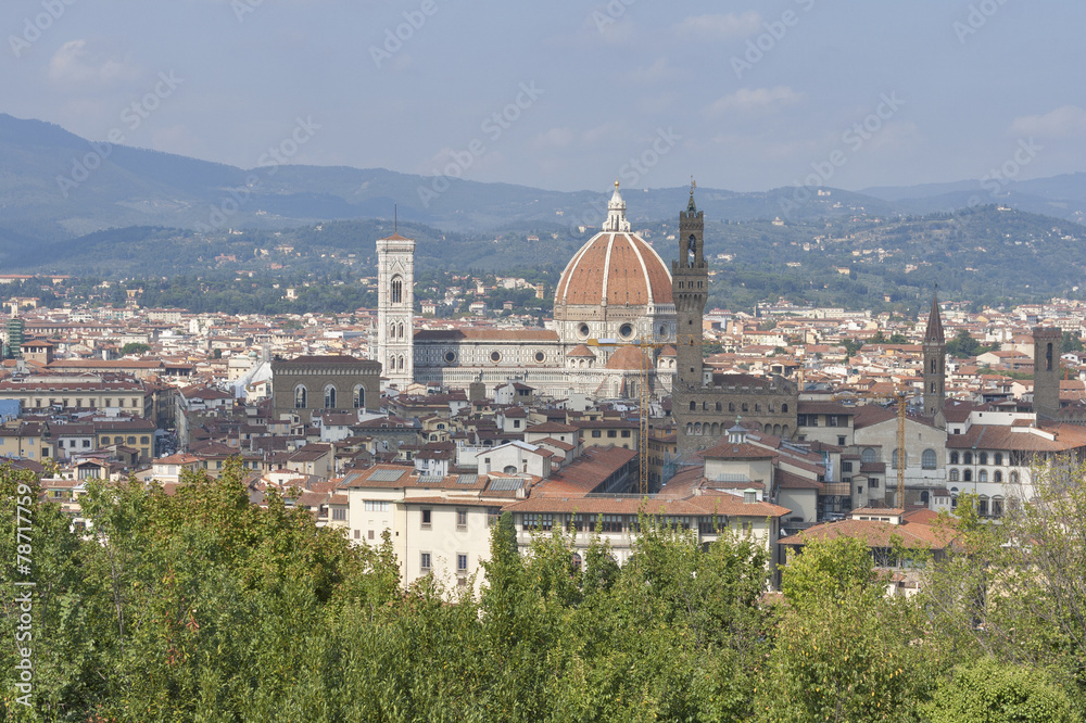 Cityscape of Florence, Italy with the Duomo Cathedral