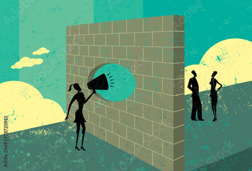 Shouting through a brick wall