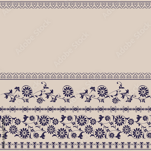 border floral pattern edge