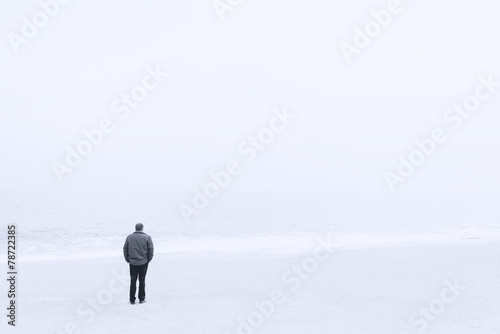 Loner on the beach