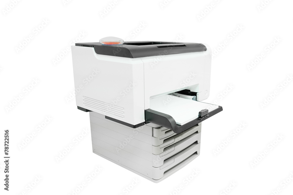 Printer isolated under the white background Printer isolated under the white background
