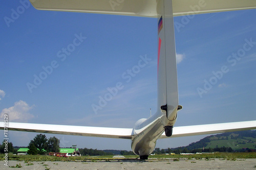 Segelflugzeug kurz vor Abflug photo