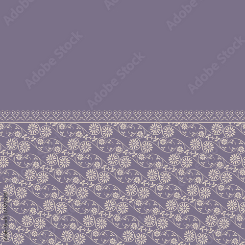 seamless frolal lace border pattern