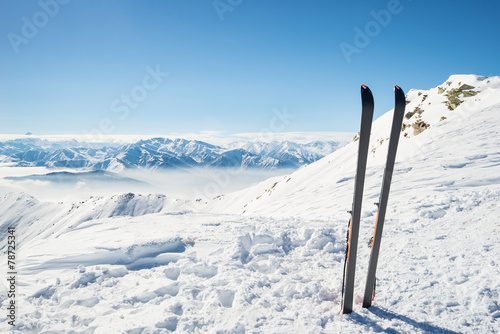 Mountaineering equipment on top © fabio lamanna