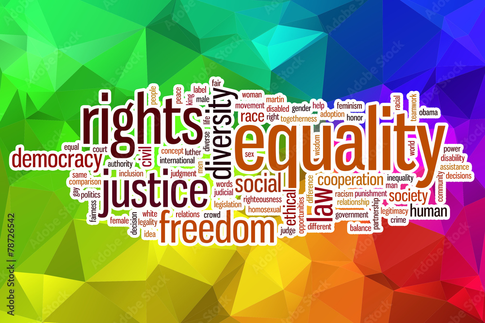 © ibreakstock - Equality word cloud with abstract background