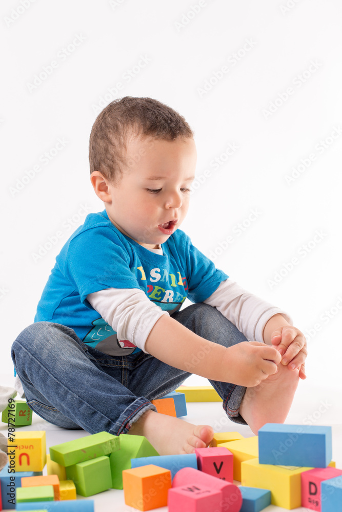 Playing small boy Playing small boy