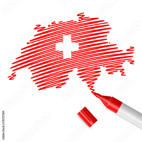 schraffiert schweiz karte II