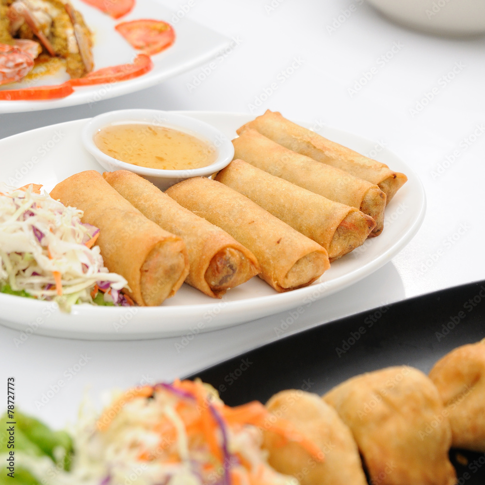 Set of Thai food popular menu Set of Thai food popular menu