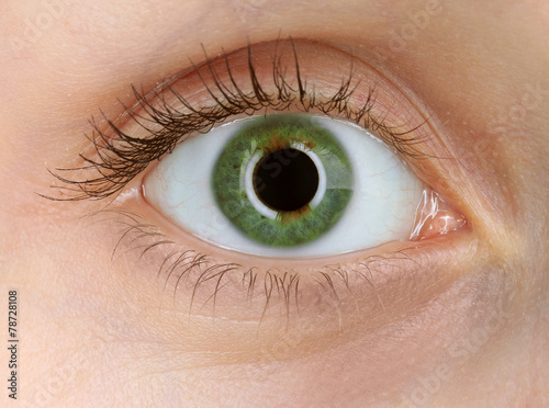 Human eye close-up