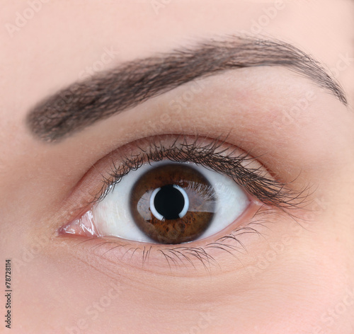 Human eye close-up