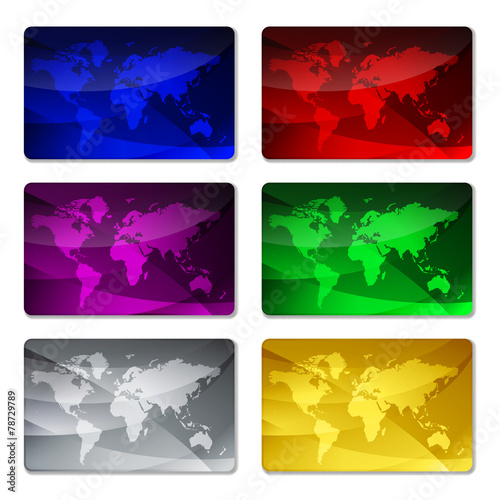 Set of backgrounds for gift, credit, business cards or flyers