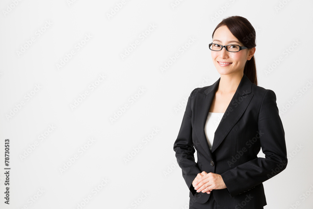asian businesswoman on white background asian businesswoman on white background