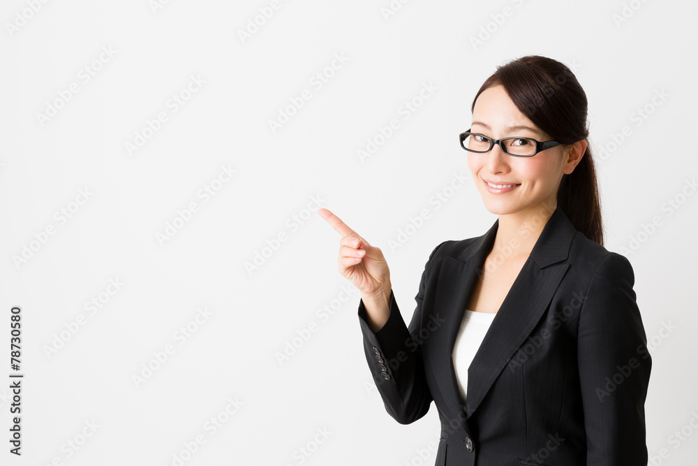 asian businesswoman on white background asian businesswoman on white background