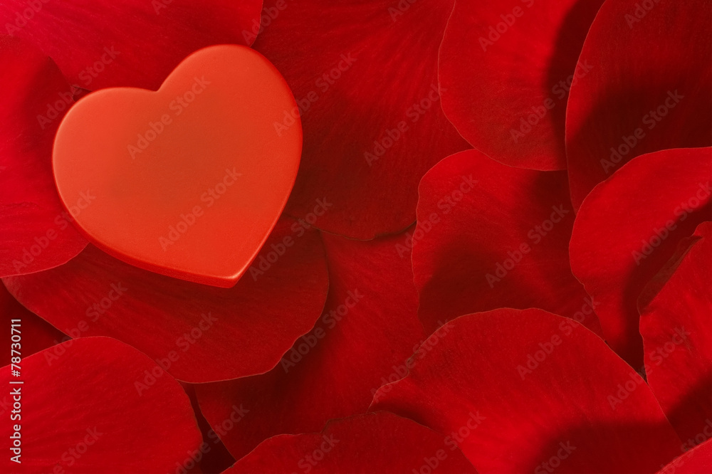 heart and roses