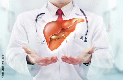 Doctor with liver