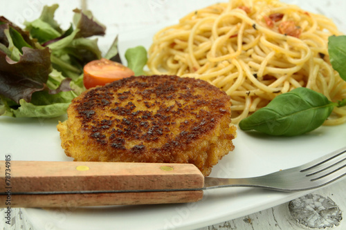 cordon bleu et spaghetti