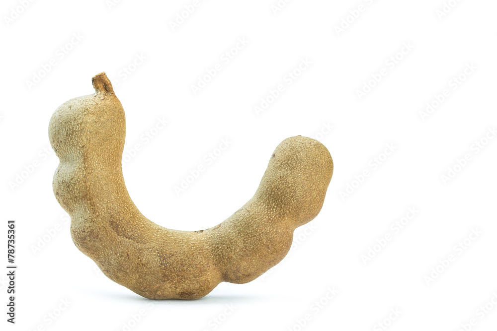 Fototapeta premium Close up tamarind on white background