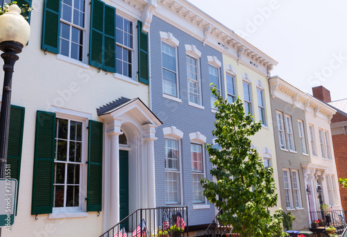 Georgetown historical district facades Washington