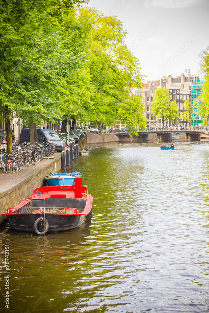 Obraz premium Canal in Amsterdam