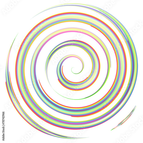 colorful watercolor spiral
