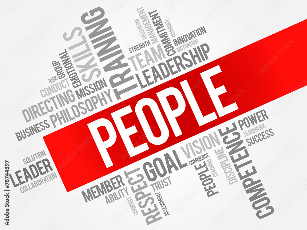 PEOPLE word cloud, business concept