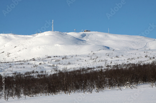 Hovden im Winter, Norwegisches Wintersportgebiet photo