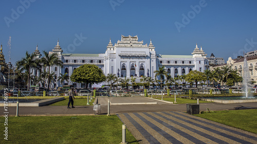 Town hall in Yangon photo