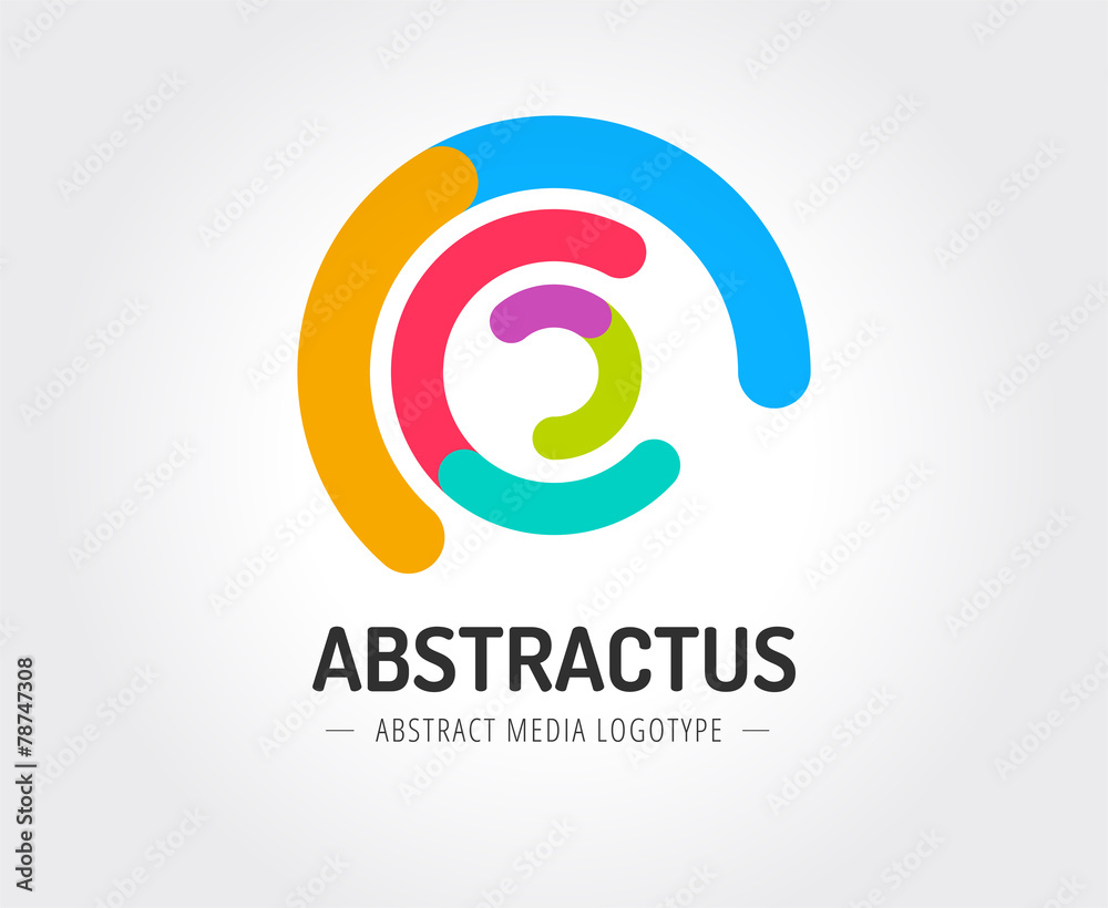 Abstract vector logo template for branding and design