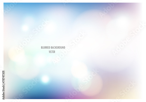 vector illustration of soft colored abstract blurred light backg