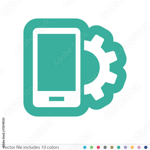 Sticker Icon - Vector file includes all colors