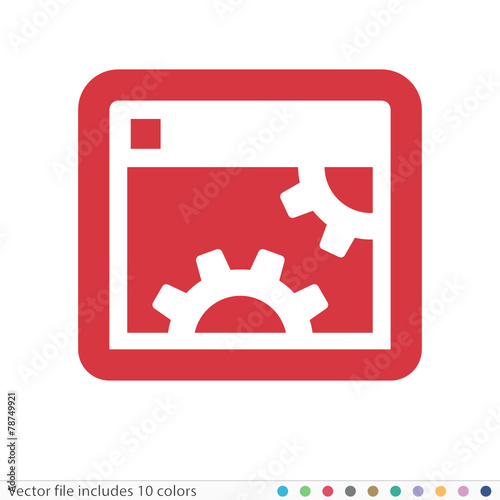 Sticker Icon - Vector file includes all colors