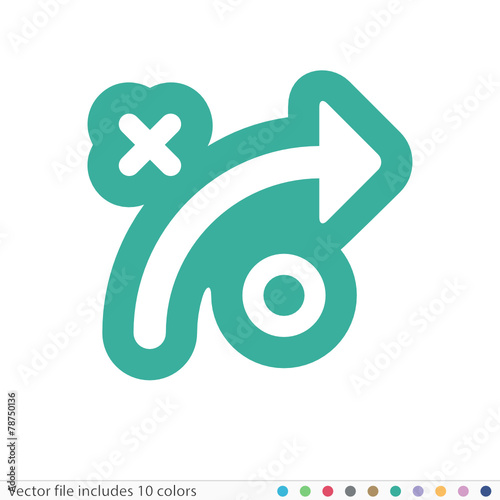 Sticker Icon - Vector file includes all colors