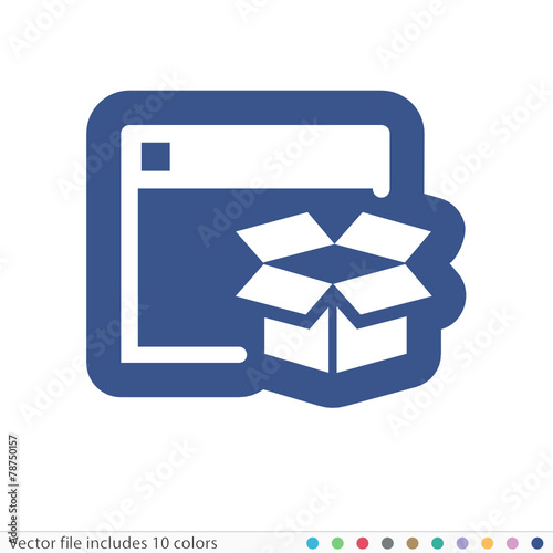 Sticker Icon - Vector file includes all colors