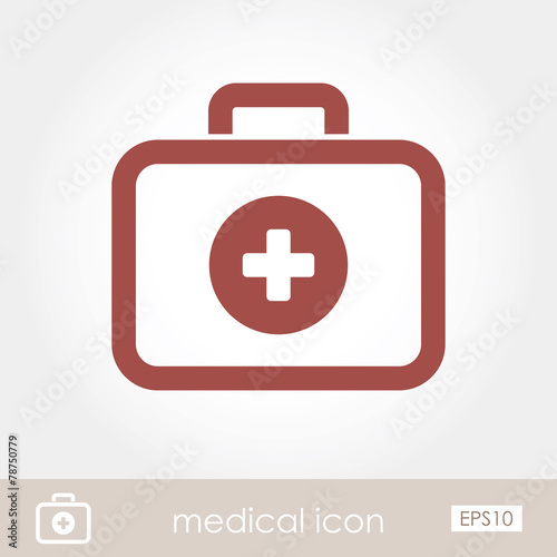 First aid kit icon