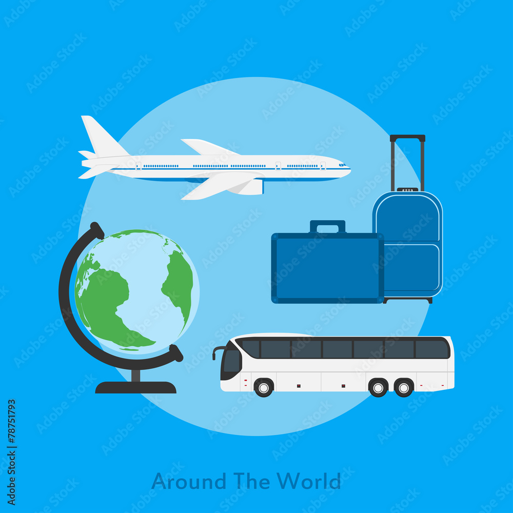 around the world around the world