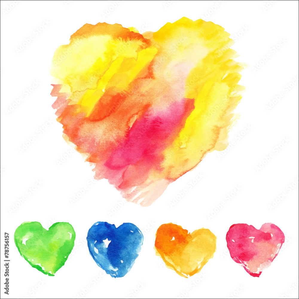 Painted vector illustration Painted vector illustration