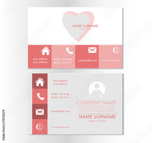 Visitenkarte Design Vorlage