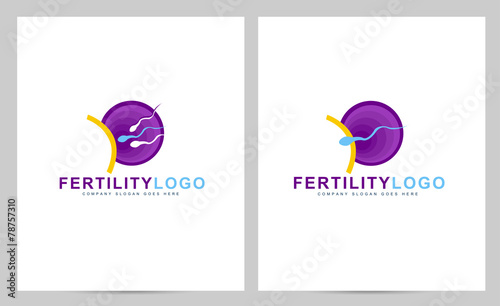 Fertility logo concept. Creative pregnancy clinic vector logo