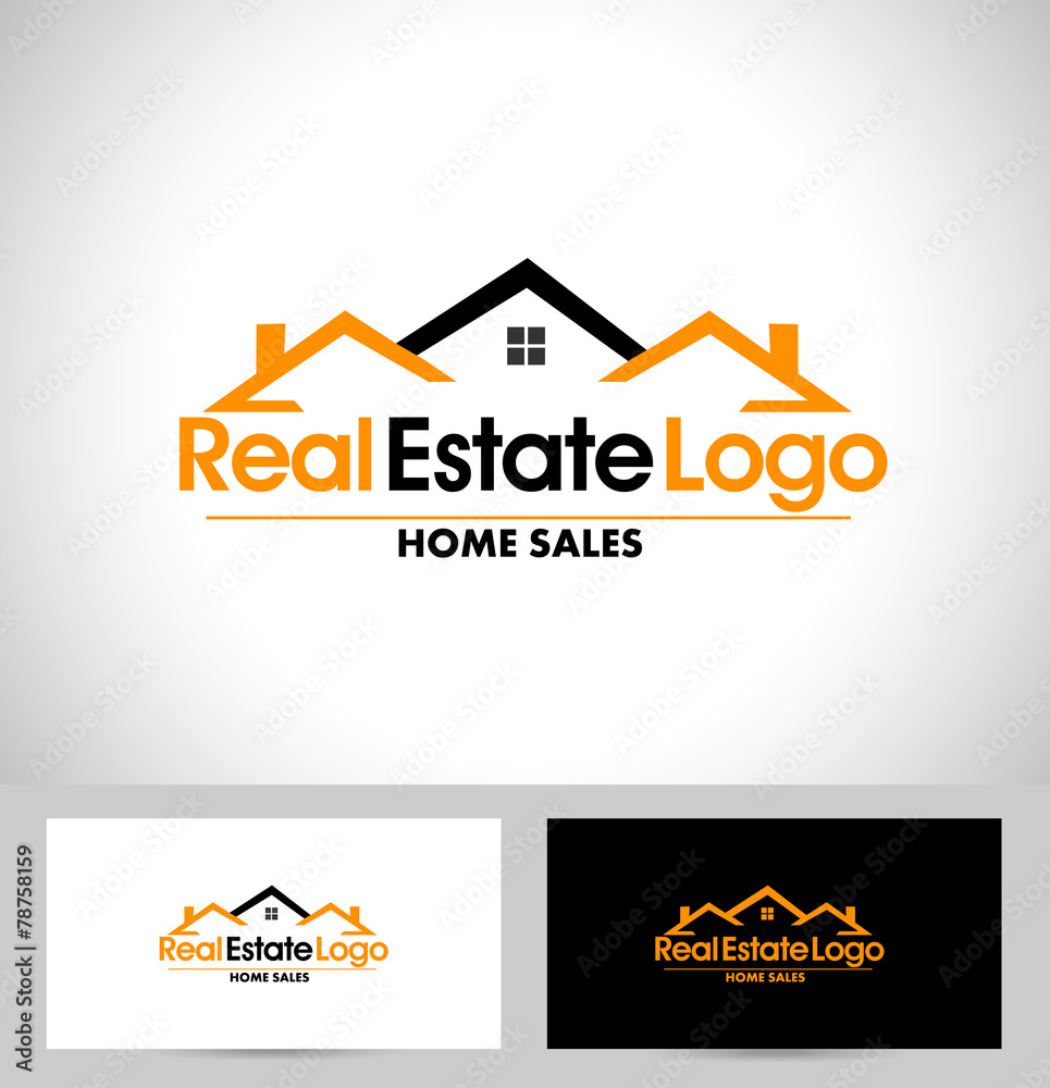 Fototapeta premium Real Estate Logo Design. House Logo Design