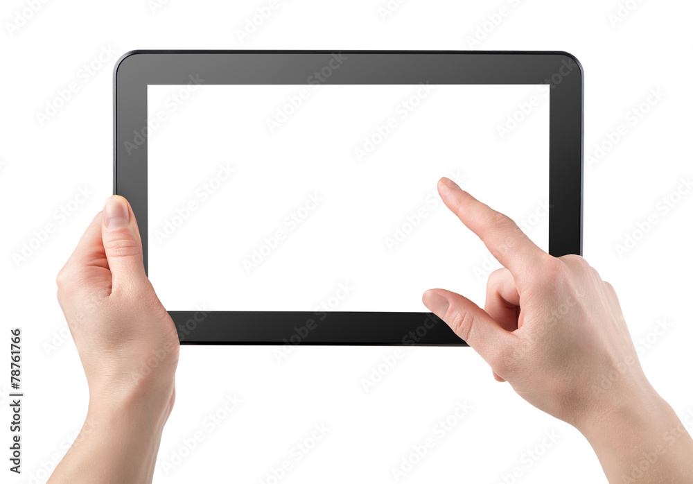 Tablet horizontally