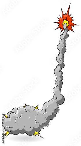 Funny Comic Explosion Vector Illustration