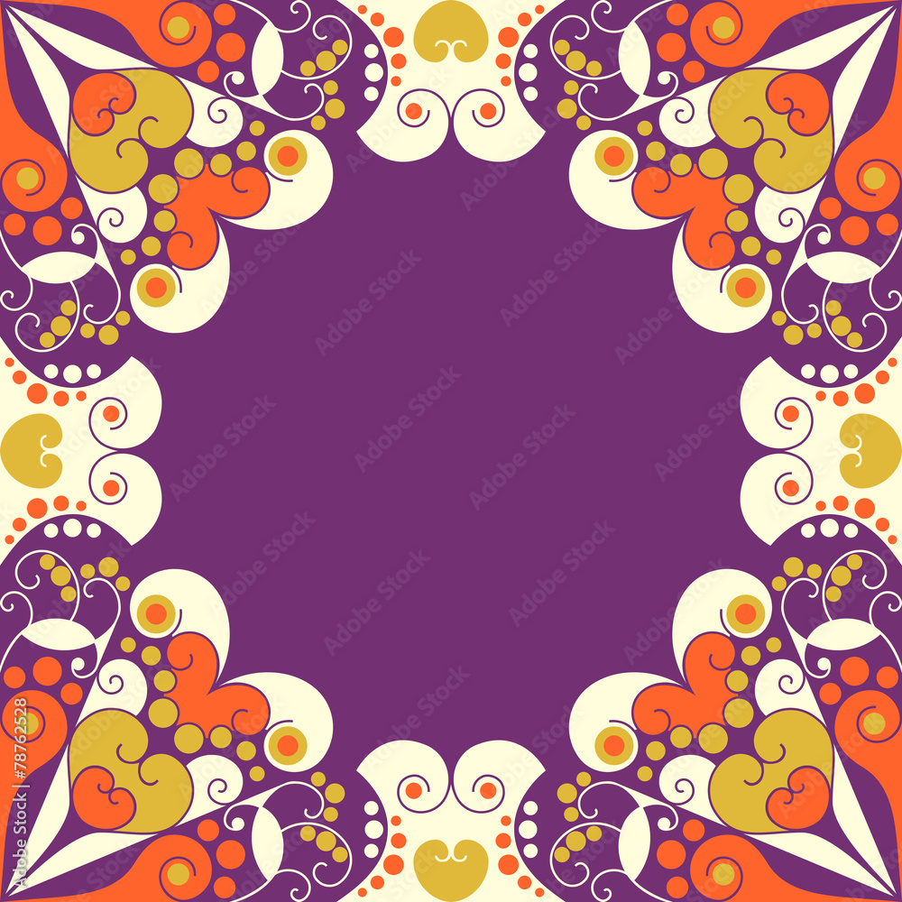 Abstract patterned frame