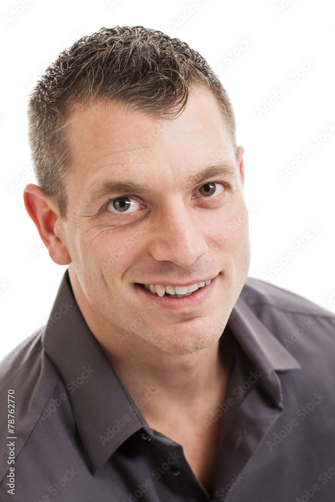Fototapeta premium Handsome casual businessman headshot