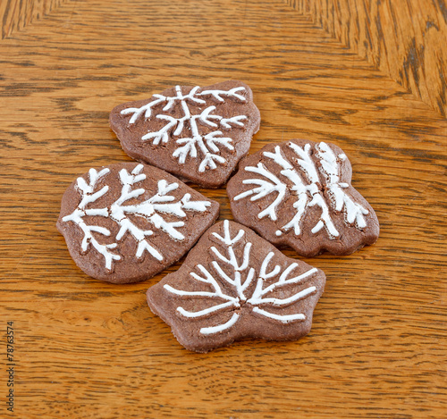 cookies in form of trees